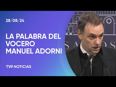 Adorni: “La lucha de Victoria Villarruel es un tema que hoy no es agenda del Presidente” Adorni: “La lucha de Victoria Villarruel es un tema que hoy no es agenda del Presidente”