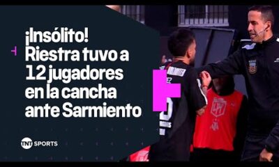 Â¡INSÃLITO! ð¯ RIESTRA jugÃ³ un rato con 12 JUGADORES ante SARMIENTO