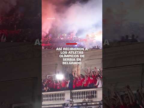 Así recibieron a los atletas olímpicos de Serbia en Belgrado Así recibieron a los atletas olímpicos de Serbia en Belgrado