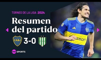 BOCA GOLEÃ a Banfield con goles de CAVANI y MERENTIEL ð¥ | #Boca 3-0 #Banfield | Resumen