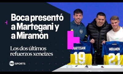 BOCA presentÃ³ a AgustÃ­n MARTEGANI y a Ignacio MIRAMÃN con la presencia de JUAN ROMÃN RIQUELME