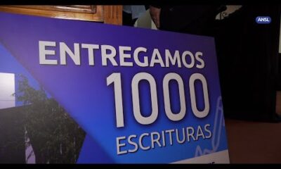 Claudio Poggi participa de la entrega Nº 1000 de ‘Escriturá tu Casa’