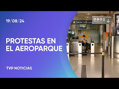 Complicaciones en el aeroparque porteño por medidas gremiales Complicaciones en el aeroparque porteño por medidas gremiales