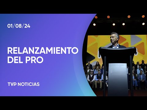 Declaraciones de Macri, Yeza y Ritondo en el acto de relanzamiento del PRO Declaraciones de Macri, Yeza y Ritondo en el acto de relanzamiento del PRO