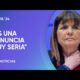 Declaraciones de Patricia Bullrich sobre la denuncia de Fabiola Yañez contra Alberto Fernández