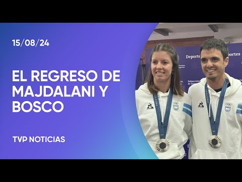 Después de alcanzar la gloria en París, Majdalani y Bosco celebraron Después de alcanzar la gloria en París, Majdalani y Bosco celebraron