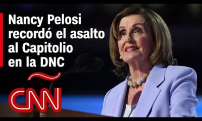 El discurso de Nancy Pelosi en la DNC donde recordó el asalto al Capitolio y pidió votar por Harris