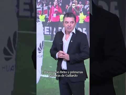 El momento más esperado: abrazo con BRITO y presentación de Marcelo Gallardo como DT de River âªð´ El momento más esperado: abrazo con BRITO y presentación de Marcelo Gallardo como DT de River âªð´