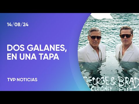 George Clooney y Brad Pitt, juntos en una sesión de fotos George Clooney y Brad Pitt, juntos en una sesión de fotos