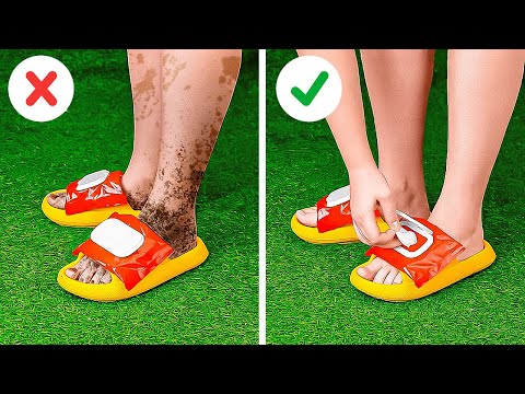 HACKS FANTÁSTICOS PARA TUS PIES 👟✨ FORMAS GENIALES DE MEJORAR TUS ZAPATOS
