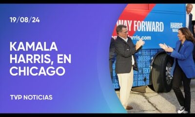 Kamala Harris llegó a Chicago para la convención demócrata