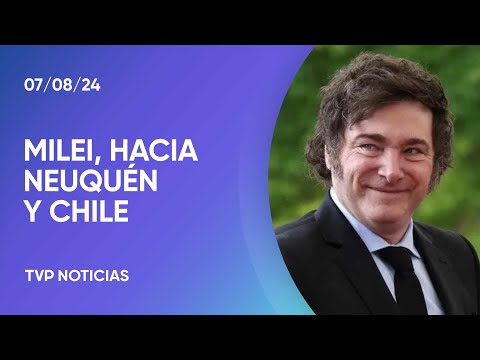 La agenda de este jueves del presidente Javier Milei en Neuquén y en Chile