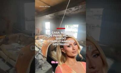 La casa rodante de #ParisHilton quedó completamente destruida por un incendio