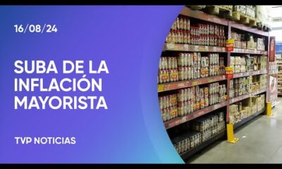 La inflación mayorista subió 3,1% en julio