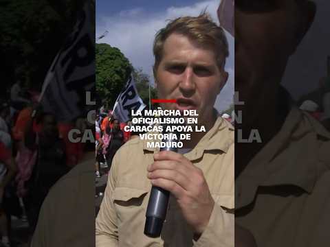 La marcha del oficialismo en Caracas apoya la victoria de Maduro La marcha del oficialismo en Caracas apoya la victoria de Maduro