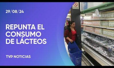 Las ventas de lácteos repuntaron un 28% durante julio