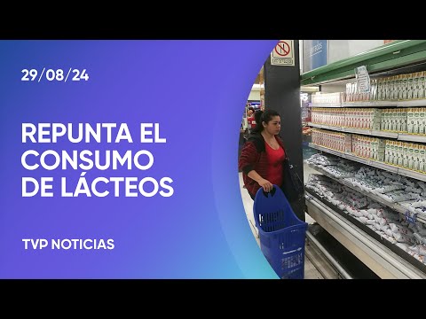 Las ventas de lácteos repuntaron un 28% durante julio