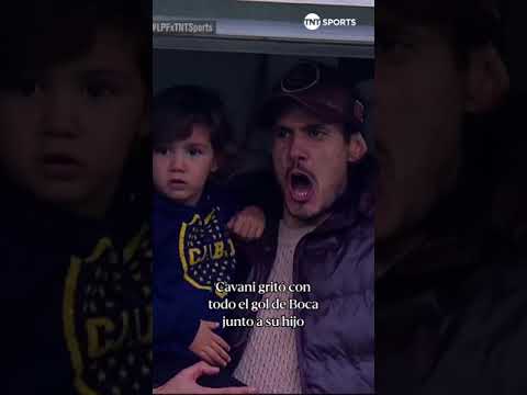 LO GRITà CON TODO ð¥ Asà festejó Cavani con su hijo el empate de Boca LO GRITà CON TODO ð¥ Asà festejó Cavani con su hijo el empate de Boca