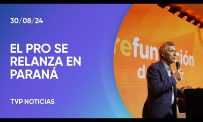 Macri relanzó el PRO con un acto en Paraná buscando recuperar la centralidad del partido