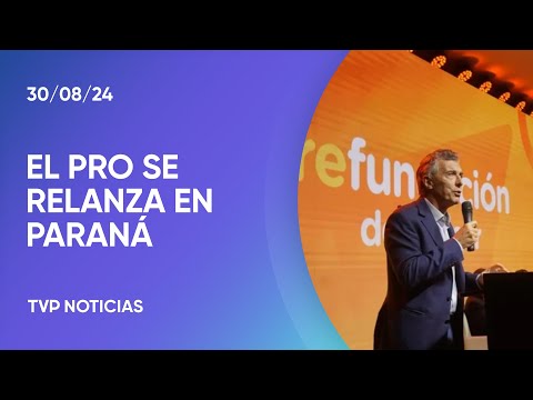 Macri relanzó el PRO con un acto en Paraná buscando recuperar la centralidad del partido Macri relanzó el PRO con un acto en Paraná buscando recuperar la centralidad del partido