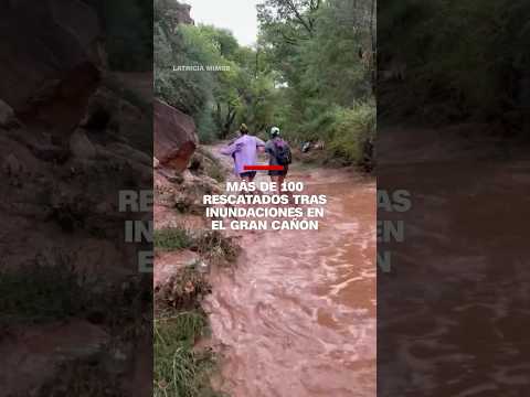 Más de 100 personas evacuadas y una desaparecida por inundaciones en el Gran Cañón Más de 100 personas evacuadas y una desaparecida por inundaciones en el Gran Cañón