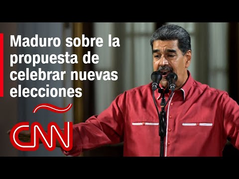Mira lo que dijo Maduro sobre la propuesta de celebrar nuevas elecciones en Venezuela