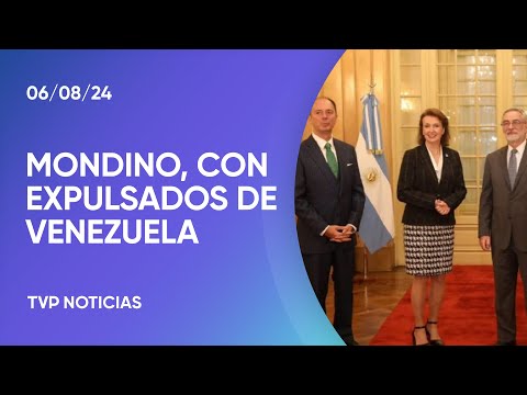 Mondino recibió a funcionarios argentinos que debieron abandonar Venezuela Mondino recibió a funcionarios argentinos que debieron abandonar Venezuela