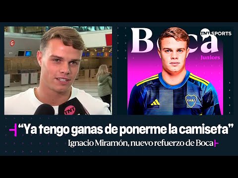 Nacho Miramón al llegar al paÃs: “Ya tengo ganas de ponerme la camiseta de Boca para salir a jugar” Nacho Miramón al llegar al paÃs: “Ya tengo ganas de ponerme la camiseta de Boca para salir a jugar”