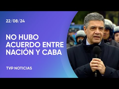 No hubo acuerdo entre Nación y CABA por los fondos coparticipables No hubo acuerdo entre Nación y CABA por los fondos coparticipables