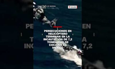 Persecuciones en helicóptero terminan en la incautación de cocaína en México