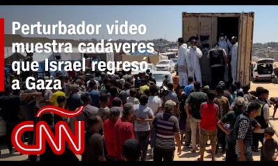 Perturbador video muestra 89 cadáveres que Israel regresó a Gaza