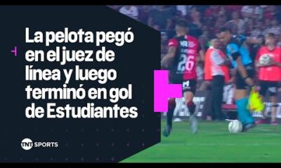 POLÃMICA EN ROSARIO: La pelota dio en el juez de lÃ­nea y terminÃ³ en gol de #Estudiantes vs. #Newells