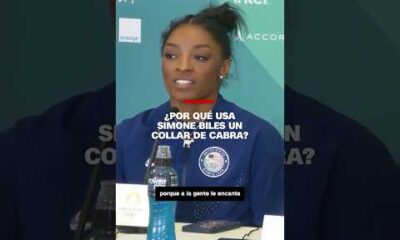 ¿Por qué usa Simone Biles un collar de cabra en #Paris2024?