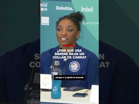 ¿Por qué usa Simone Biles un collar de cabra en #Paris2024? ¿Por qué usa Simone Biles un collar de cabra en #Paris2024?