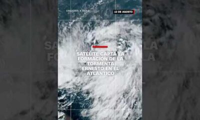 Satélite capta la formación de la tormenta Ernesto en el Atlántico