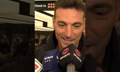 Scaloni iba a responder sobre el homenaje a Di MarÃ­a y alguien le tirÃ³: “SOS RE LINDO” ð³