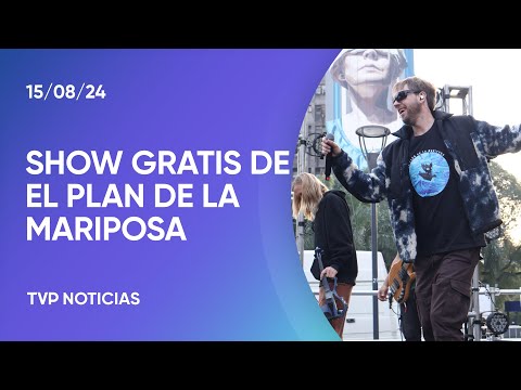 Show sorpresa de El Plan de la Mariposa en Plaza Houssay
