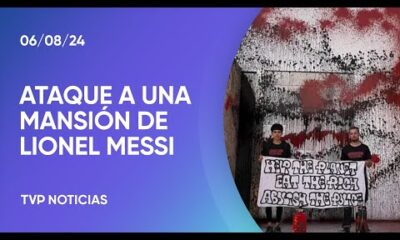 Vandalizaron la casa de Messi en Ibiza a modo de protesta