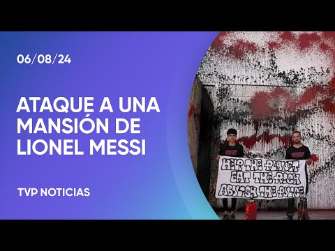 Vandalizaron la casa de Messi en Ibiza a modo de protesta Vandalizaron la casa de Messi en Ibiza a modo de protesta