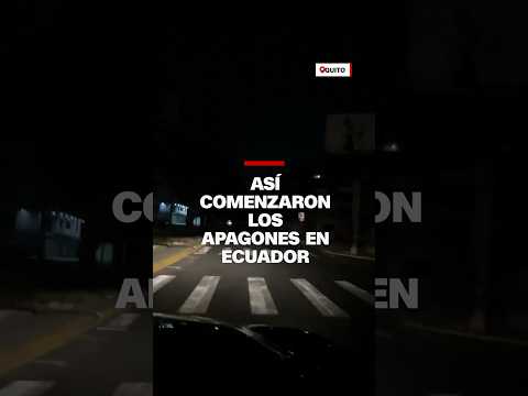 Así comenzaron los apagones en Ecuador