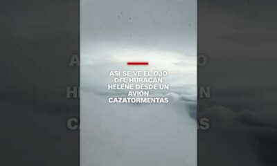 Así se ve el ojo del huracán Helene desde un avión cazatormentas