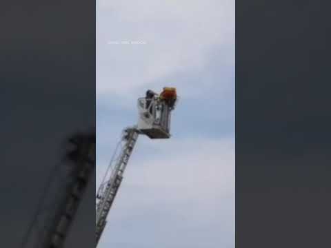 Bomberos auxilian a turista en la Torre de Pisa