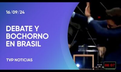 Brasil: un debate político terminó a los sillazos