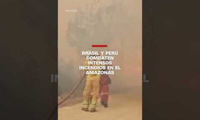 Brasil y Perú combaten intensos incendios en el Amazonas