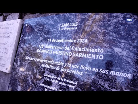 Claudio Poggi participa del homenaje a Sarmiento en San Francisco
