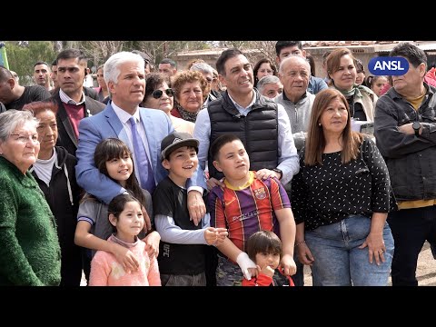 Claudio Poggi visita el avance de la iluminación en el barrio Estrella del Sur Claudio Poggi visita el avance de la iluminación en el barrio Estrella del Sur