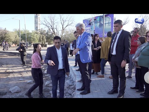 Claudio Poggi visita el barrio Lucas Rodríguez