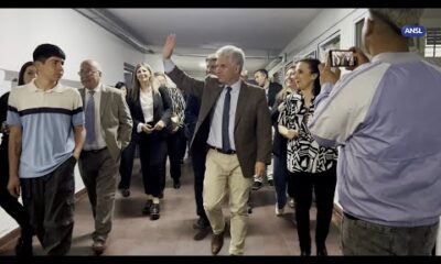 Claudio Poggi visita el colegio ‘Tomás Baras’