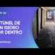 Cómo es el túnel del robo frustrado en San Isidro