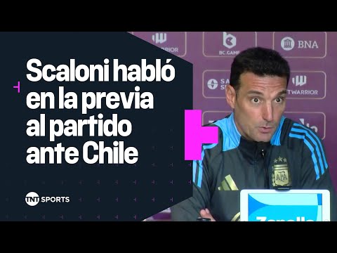 CONFERENCIA de PRENSA de Lionel SCALONI en la previa al partido ante CHILE CONFERENCIA de PRENSA de Lionel SCALONI en la previa al partido ante CHILE